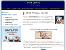 Tablet Screenshot of bullychecks.com